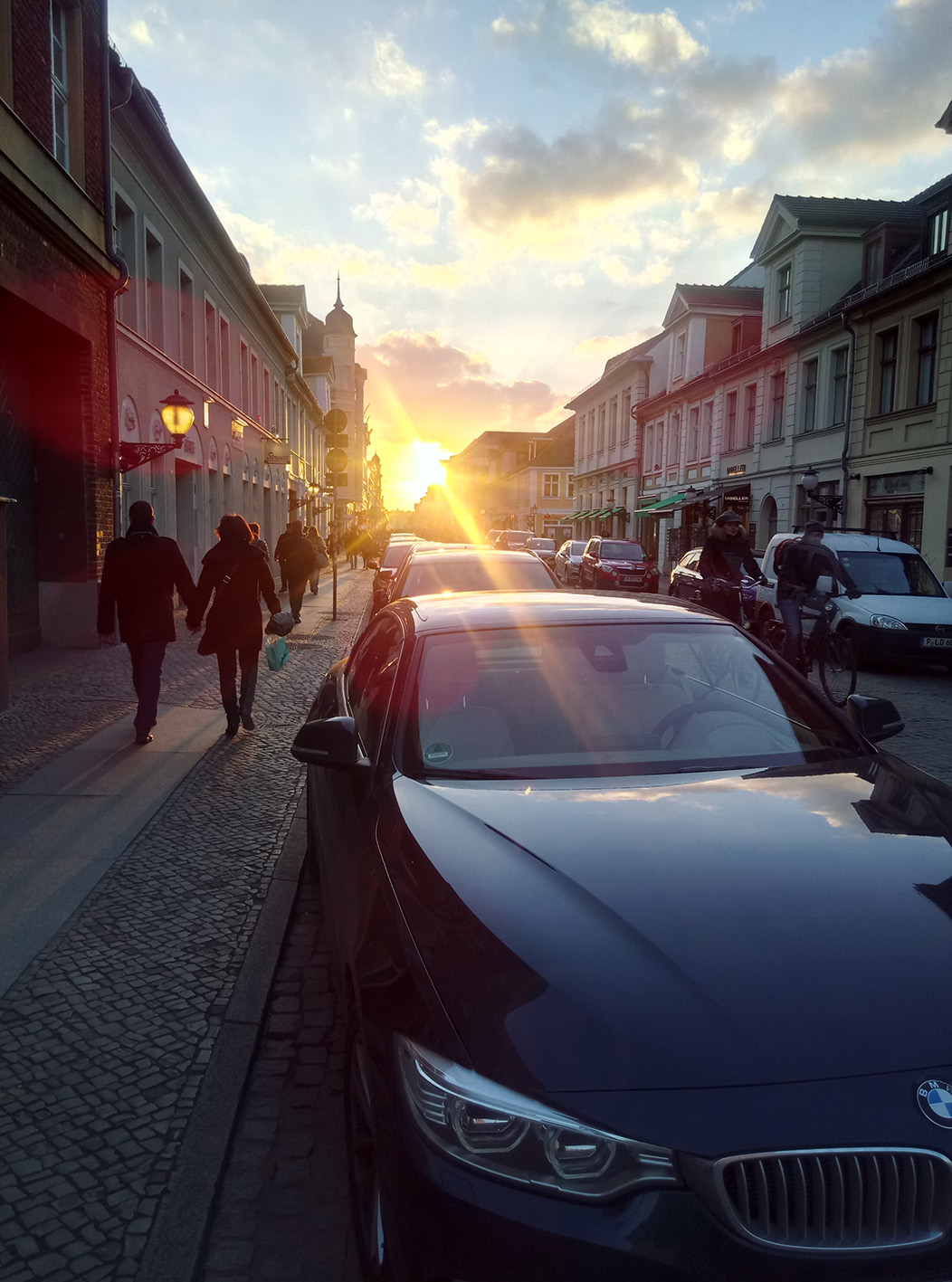 Einen Sonnenuntergang in Potsdam